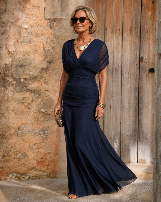 Aveny | Elegant Blue Dress