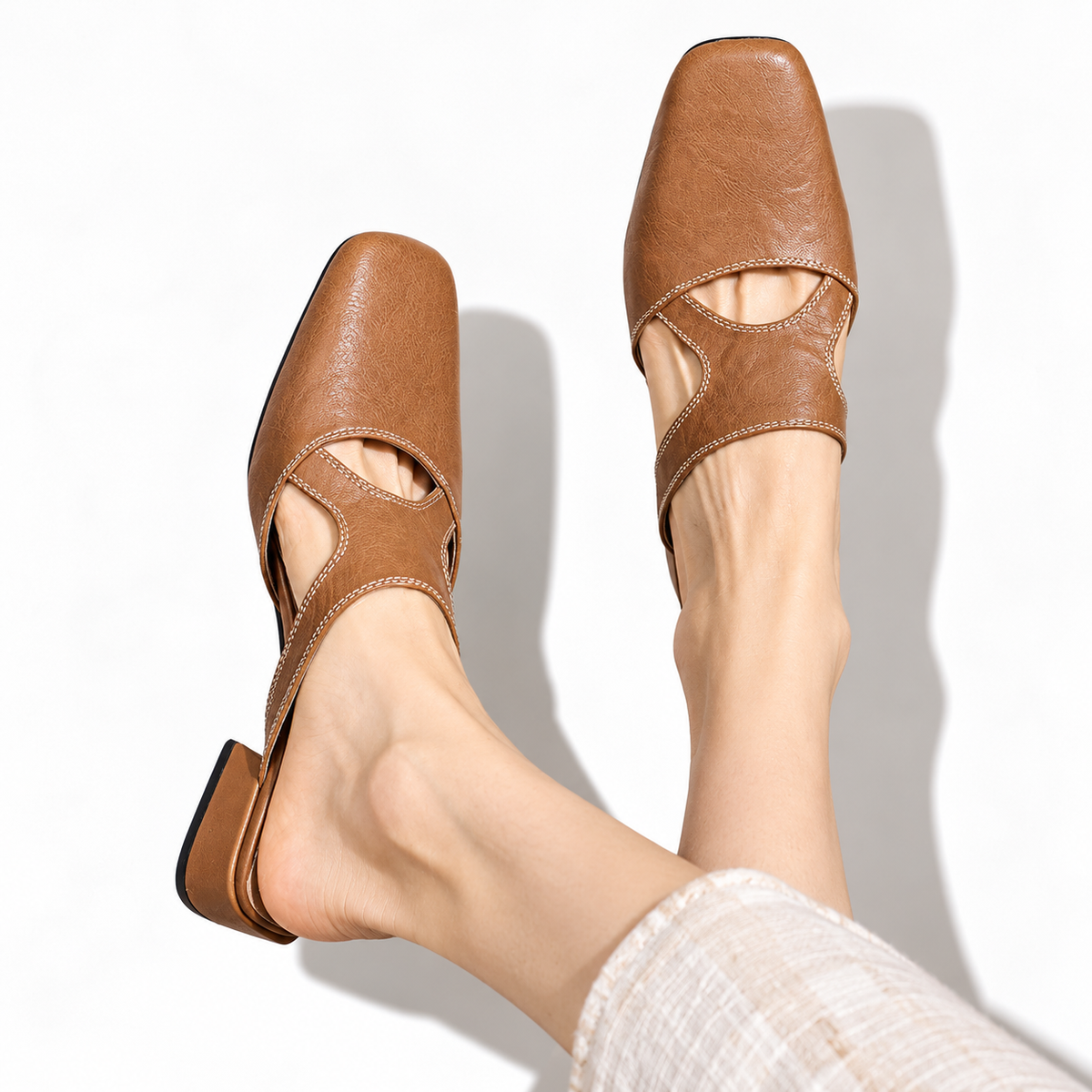Dessay | Leather Comfort Mules