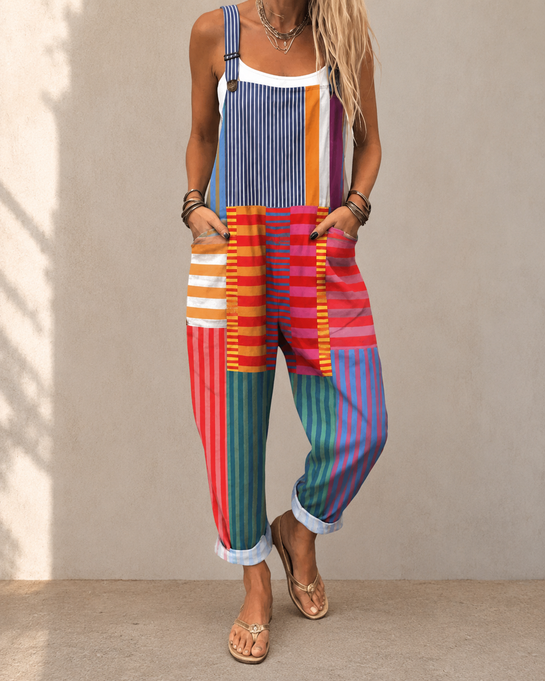 Verti Stripes | Comfortable Printed Overalls (Copy)